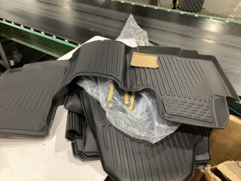 Condition photo showing New/Like New for floor mats for 2024 2025 2026 lexus tx, cargo mat with backrest mat all weather tpe waterproof door sill protector for lexus tx350 tx500h tx550h+ accessories floor mat & cargo liner with backrest mat