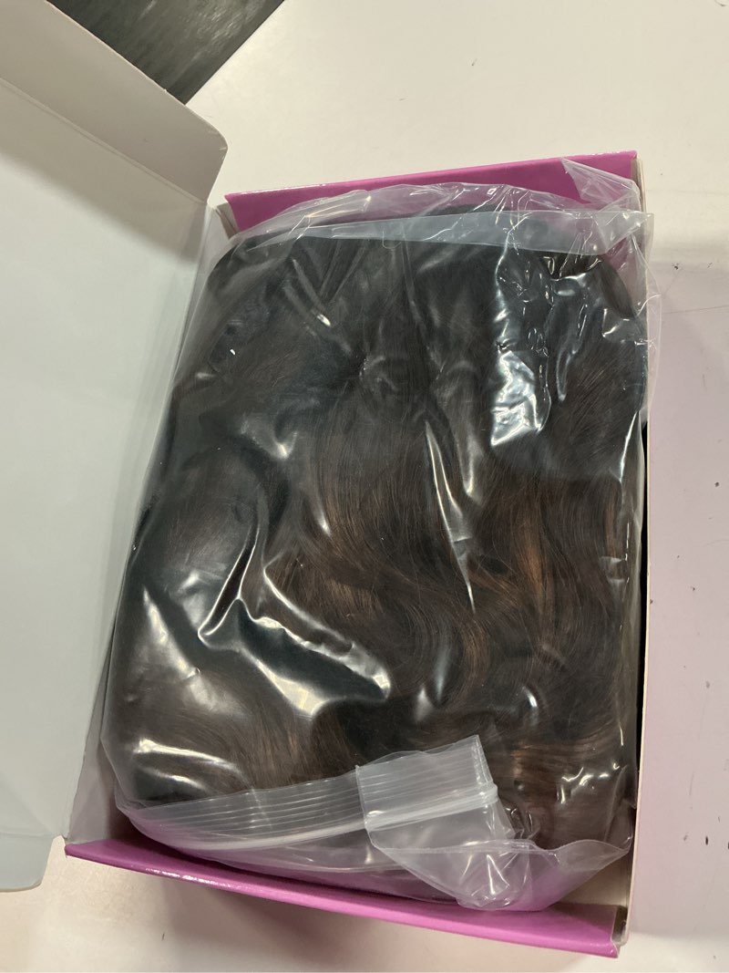 Condition photo showing New/Like New for lativ brown wigs with bangs bob curly wavy highlight hair with dark roots short wig for women natural synthetic fiber shoulder length for cosplay daily use brown highlight