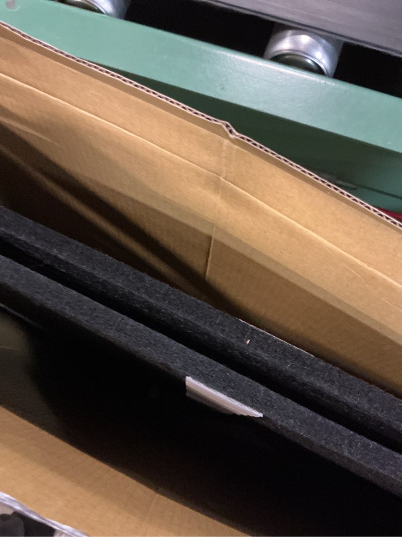 Condition photo showing Good Condition for Large Bulletin Board, 48 X 36 inches Felt Board Notice Pin Board, 4' x 3'Cork Board Alternative for Wall, Self-Adhesive Vision Board Mood Board Foldable Photo Board with 30 Pushpin (Black) Black 48 x 36inches