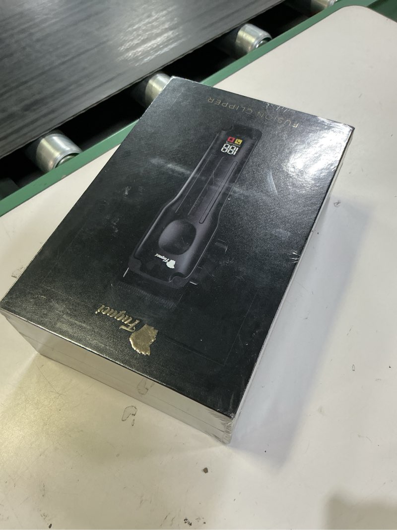 Condition photo showing New/Like New for fagaci professional hair clippers for men with superior precision, 5x longer sharpness professional barber clippers cordless with 2 blades fade & taper, brushless motor mens hair clipper cordless set black