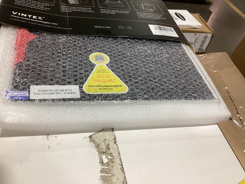 Condition photo showing Good Condition for VINTEZ 14 Inch 16:9 Privacy Screen for Computer Monitor and Laptop - Anti Glare Protector Film Blue Light Filter Eye Protection - Computer Screen Privacy Shield, [1 Pack] [1 Pack] 14" DIAGONAL (16:9) Black Privacy for Laptop