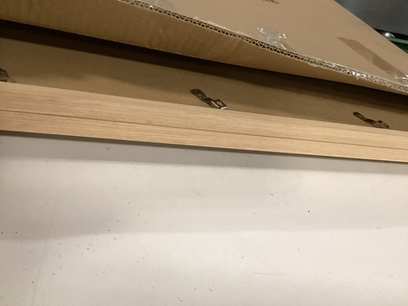 Condition photo showing Good Condition for 22x28 Solid Wood Poster Frame, Natural Wood Picture Frame with Paper Mat, Display picture 18x24 with mat or 22x28 without Mat, Set of 2 Oak Wood Grain Picture Frame 22x28\" Natural Wood