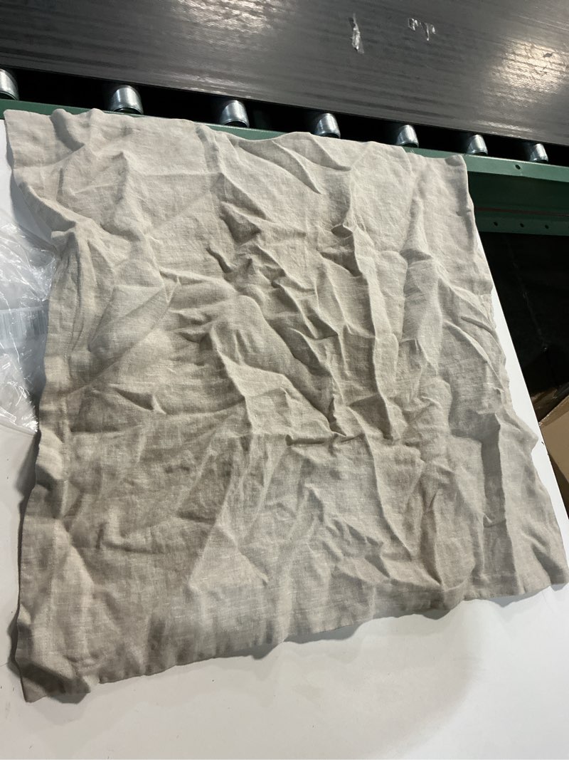 Condition photo showing Good Condition for european linen chambray euro sham, euro, natural