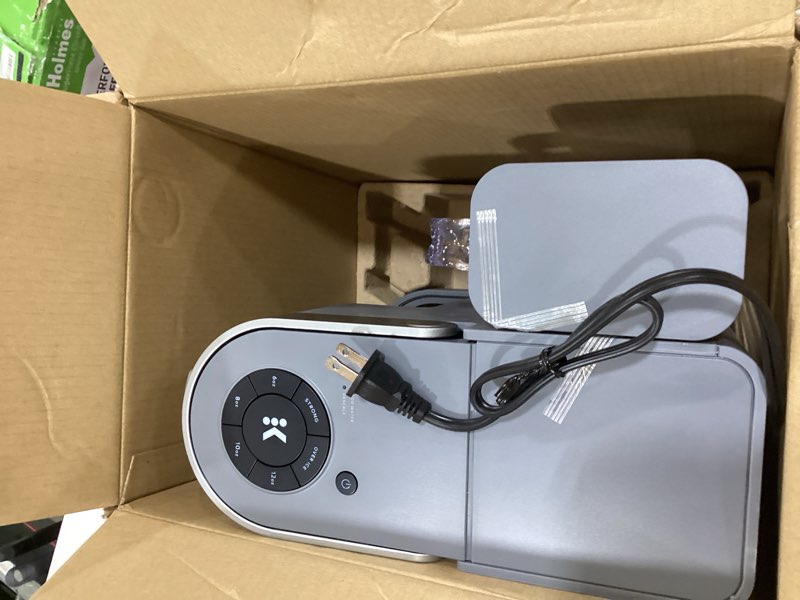 Condition photo showing As Is for keurig k-supreme single serve k-cup pod coffee maker, multistream technology, 4 brew sizes, 66oz dual-position removable reservoir, gray gray coffee maker