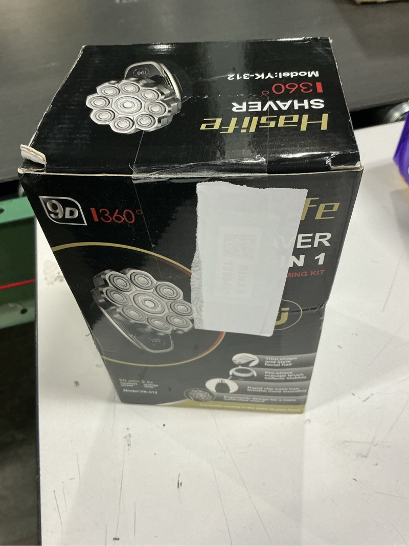 Condition photo showing New/Like New for Electric Razor for Men,Head Shavers for Bald Men,Electric Shavers for Men with Wet & Dry Bald Head Shaver 9D Floating, 5-in-1 Body Shavers Comes with Magnetic Detachable Blades