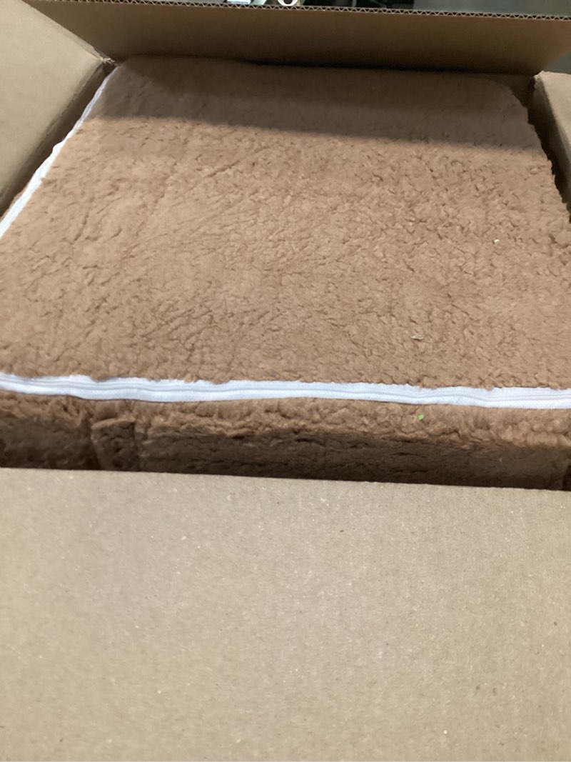 Condition photo showing As Is for Toddler Chair,Sherpa Bear Toddler Couch Fold Out,Children Reading Chair,Flip Out Kids Couch,Kids Sofa Convertible for Age 1-3(Brown Bear)