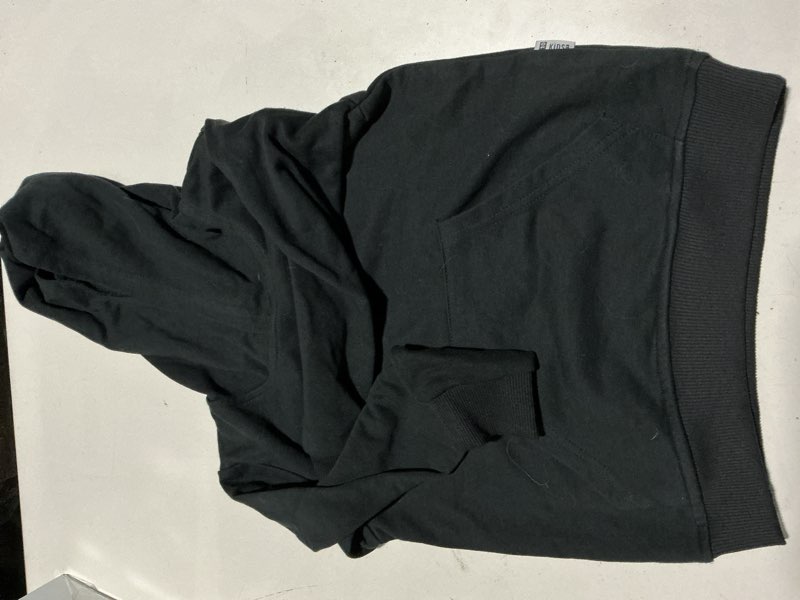 Condition photo showing Good Condition for ding-dong baby toddler kid boy girl solid casual pocket hoodie sweatershirt pullover 6 years black