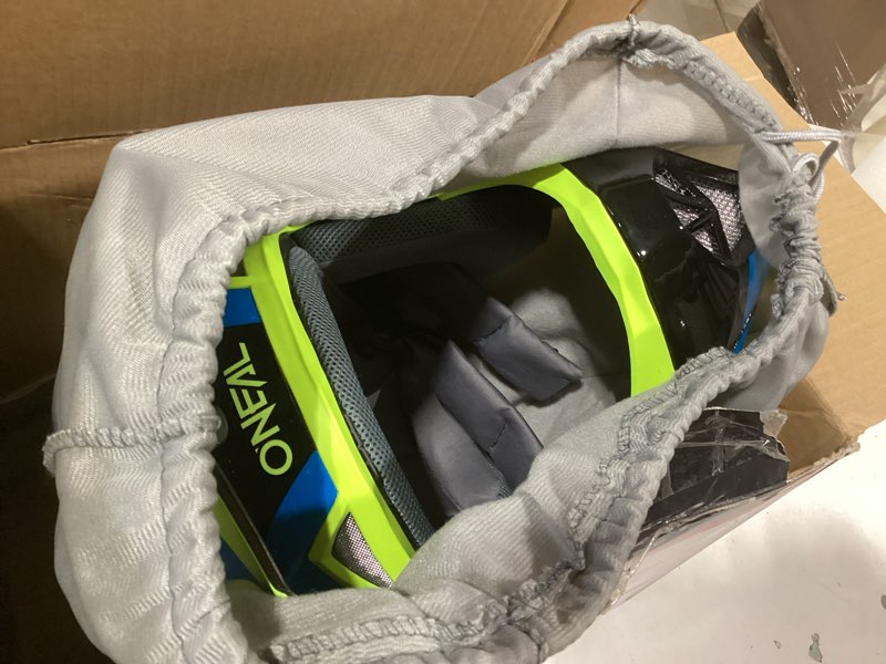 Condition photo showing Good Condition for O'Neal Sonus Deft Mountain Bike Helmet Blue/Neon Yellow XL