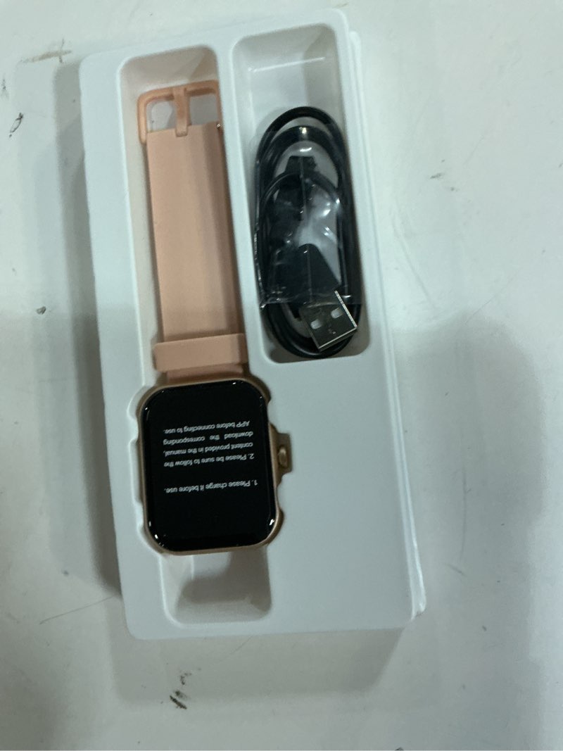 Condition photo showing Good Condition for smart watch for men women, 2026 release (answer/make call) 1.96" hd fitness tracker running watch,ip68 waterproof, pedometer,step/sleep/heart rate monitor,110+ sport mode smartwatch for android,pink coco pink