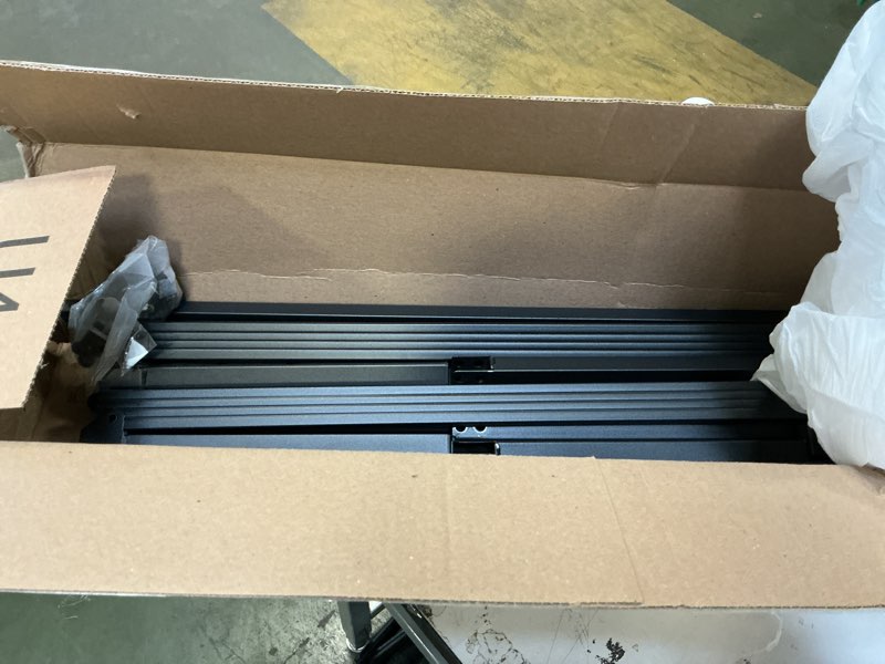 Condition photo showing Good Condition for Hafenpo 18 Inch Full Bed Frame - Sturdy Metal Platform Full Size, No Box Spring Needed, Heavy Duty, Easy Assembly, Strong Bearing Capacity, Under Bed Storage, Black Full 18 Inch