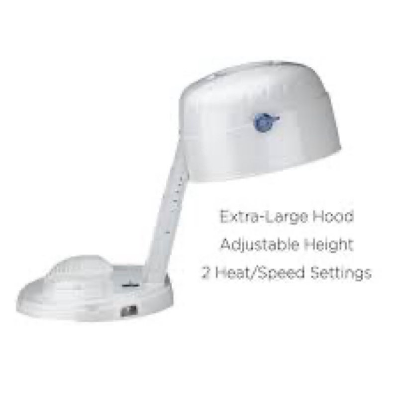 Conair Pro Style Bonnet Hair Dryer, 2 Heat Settings, Adjustable Height, Extra-Large Hood Size, 1875W