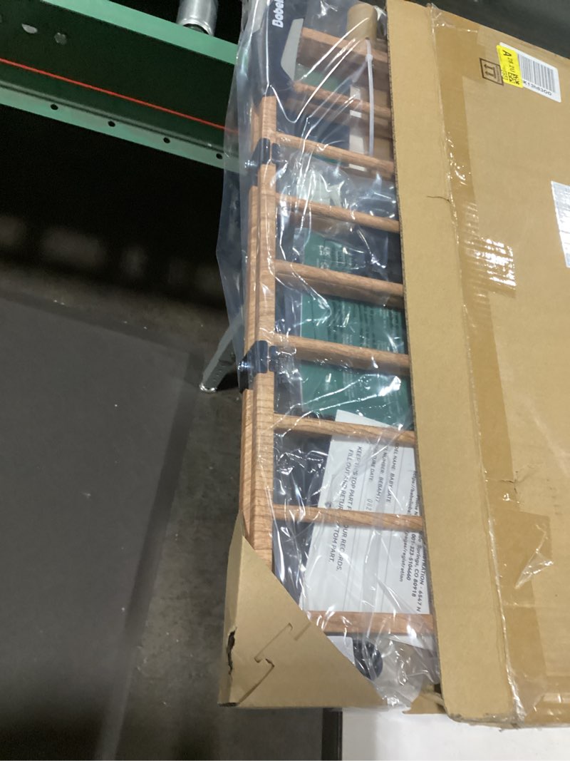 Condition photo showing Good Condition for Babelio Baby Gate for Stairs & Doorways, 26-43" W 28" H No Bottom Bar| Easy Installation| One-Handed Operation| Auto-Close| Hardware Mount (Drill Needed) Safety Dog/Pet Gate (Brown Wood Pattern) Brown Wood Pattern - B17 26-43" W, 28" H