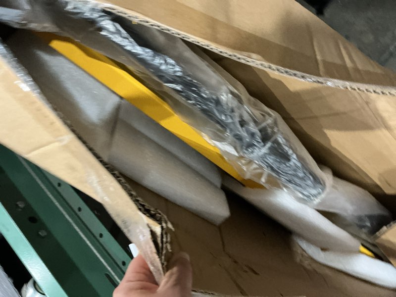 Condition photo showing As Is for 32-inch tile cutter, 1.4-inch manual tile cutter, ceramic and porcelain tile cutting machine with laser guide, full steel frame and cutting wheels
