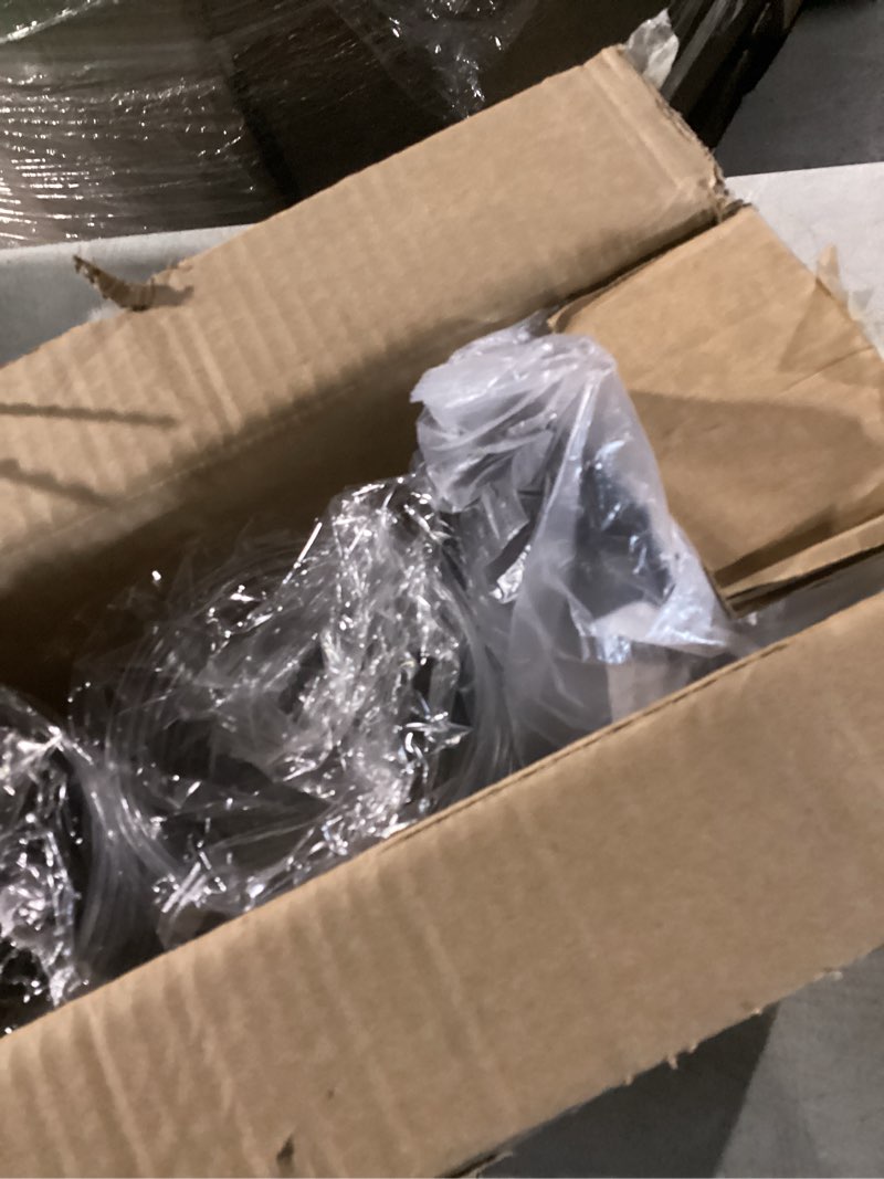 Condition photo showing New/Like New for 100 packs 16oz clear plastic cups with lids, straws, and leak-proof paper - complete to-go disposable cup kit for iced coffee, smoothies,cold drinks & boba tea 16 oz 100