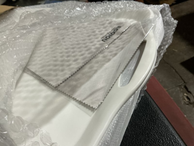 Condition photo showing Good Condition for ecoiou extra large serving tray with handles, 20x13 inch, set of 2 melamine platters for serving food, turkey, cookie, rectangular trays for eating, raised dots matt finished, dishwasher safe, white