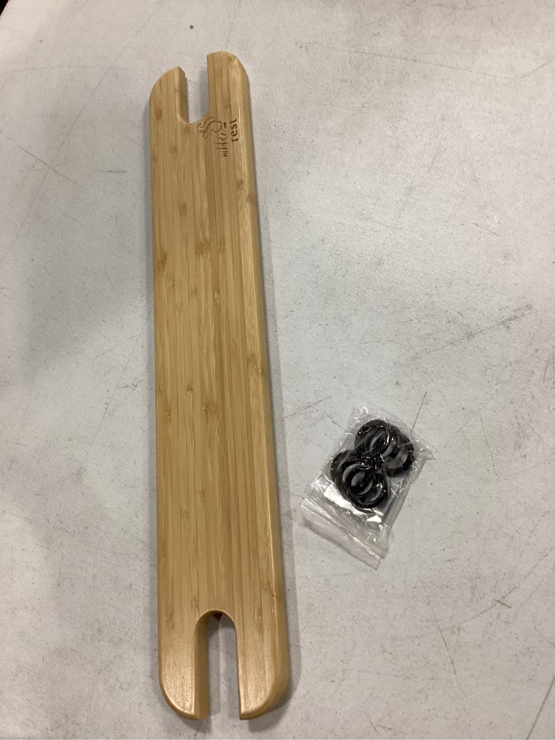 Condition photo showing Good Condition for nibble and rest woodsi footsi highchair footrest for ikea antilop, bamboo wooden footrest, height adjustable, high chair accessories,suitable footstool with rounded corners bamboo footrest