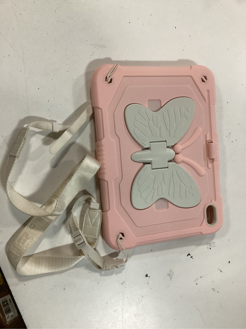 Condition photo showing As Is for WESADN for Samsung Galaxy Tab A9 Plus Case for Kids 11 Inch 2023 with Screen Protector/Butterfly Kickstand/Lanyard/Keychain Shockproof Rugged Protective Cover for Samsung Galaxy Tab A9+ 11" Pink Pink Purple