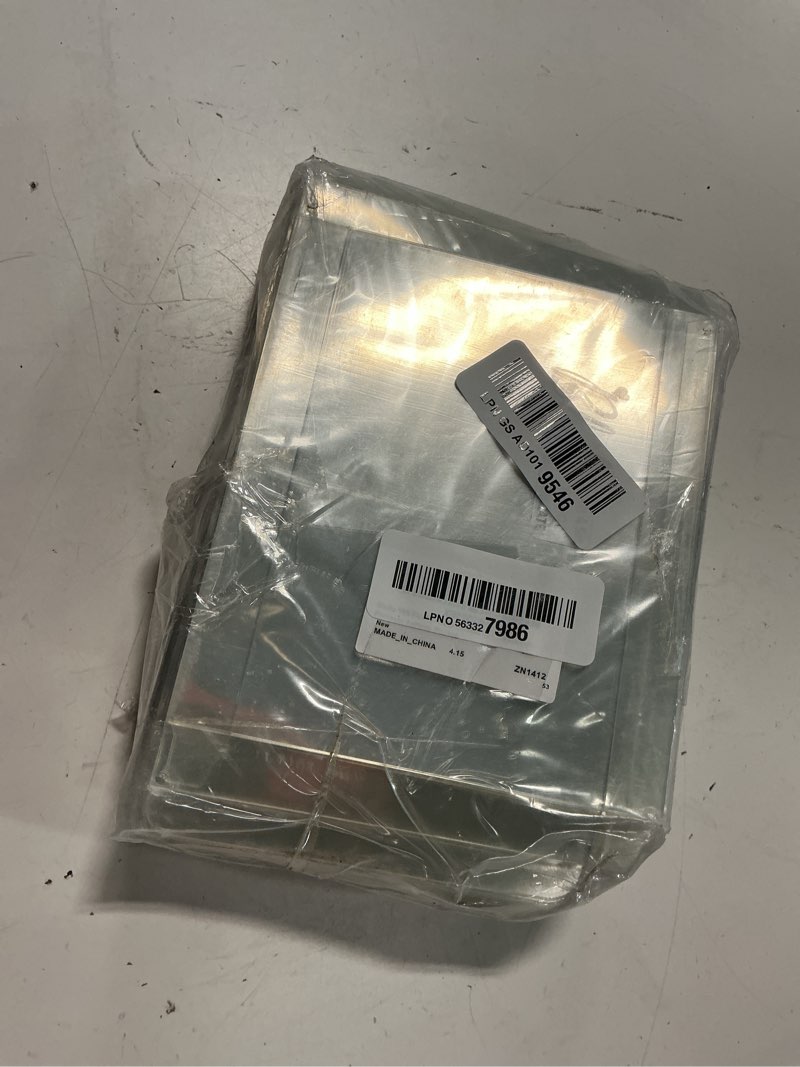 Condition photo showing Good Condition for blulu 100 packs clear plastic crystal boxes transparent greeting card photo storage cases soft fold design protects letters photos