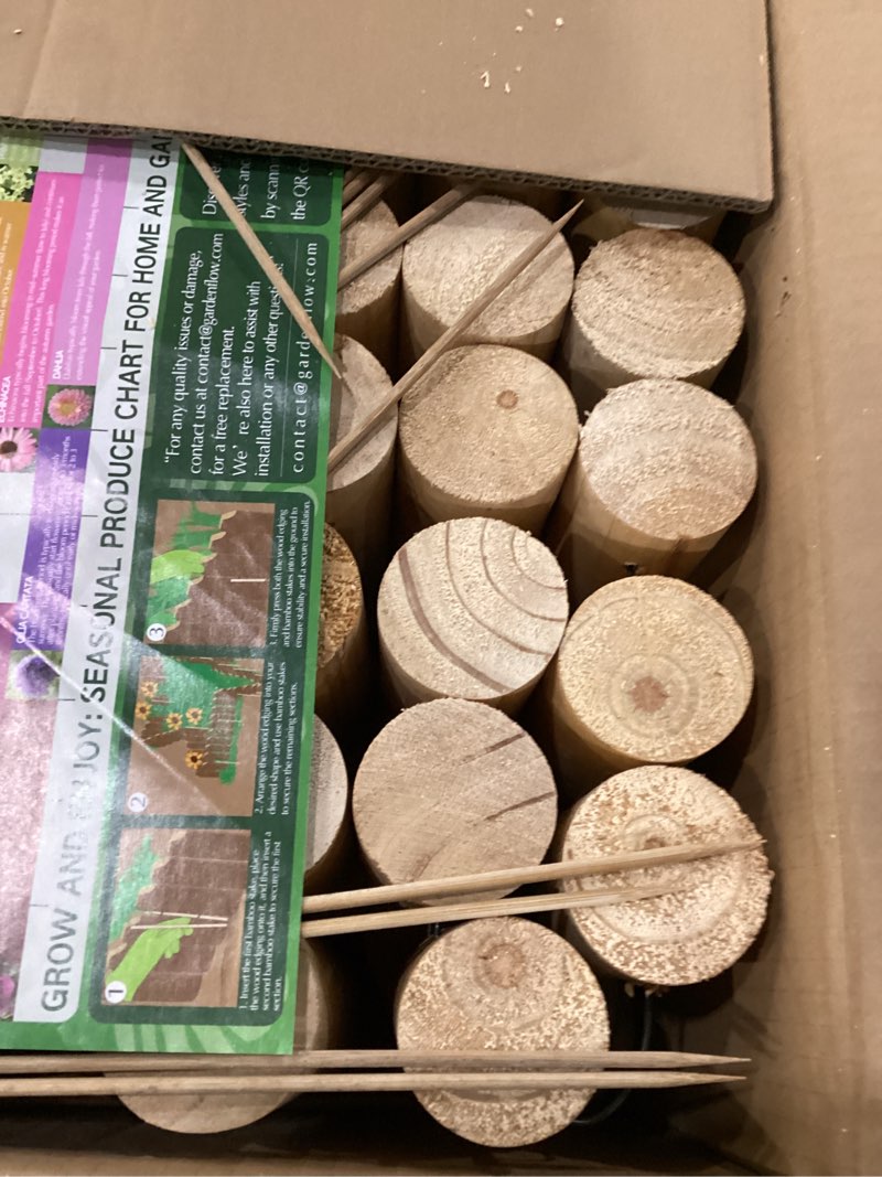 Condition photo showing New/Like New for Christmas Tree Edging, Wooden Edgings for Christmas Tree gate, Edging Border Mini Christmas Tree Fence, Home Garden Christmas Tree Edging Edge, 5.9in H × 3ft L (6 Pack) Even-Height 5.9*35in 6pcs