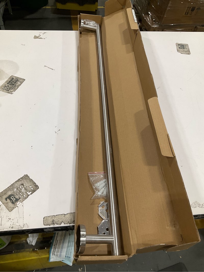 Condition photo showing Good Condition for jqk bath towel bar, 33 inch 304 stainless steel thicken 0.8mm single towel rack for bathroom, towel holder brushed finished wall mount, useable length 30 inch, tb110l30-bn brushed 33 inch