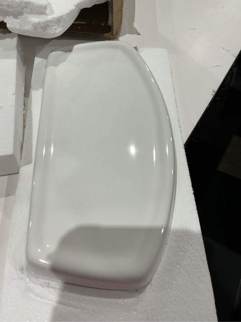 Condition photo showing Good Condition for miseno tynan toilet tank lid, white, very minor flaws