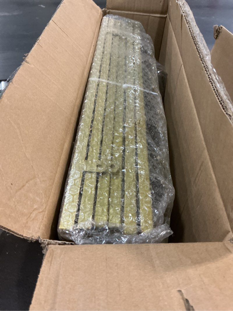 Condition photo showing Good Condition for Wall Mounted Wine Rack, Wine Rack Wall Mounted with Wine Glass Rack, 2-Tier Multi-Functional Shelf for Home Restaurant Bar Storage Rack (Black, 40" W x 9.8" D x 21.6" H) 40"W x 9.8"D x 21.6"H Black