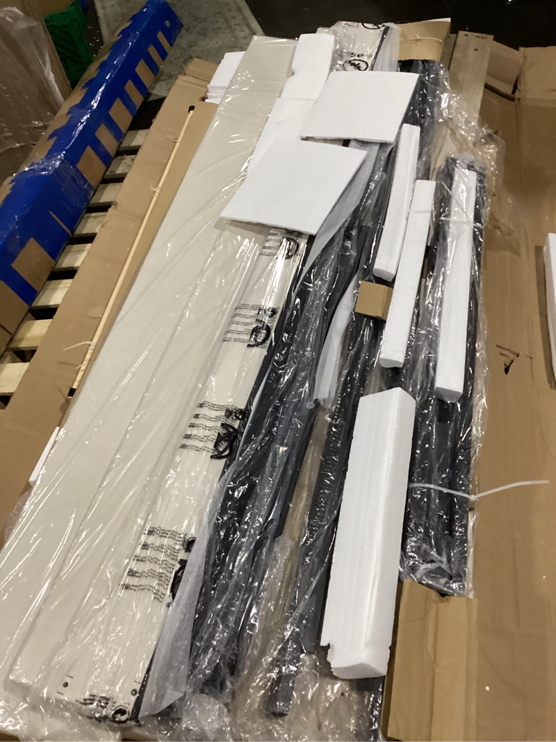 Condition photo showing As Is for (different design from stock photo) uphoster bed frame king size