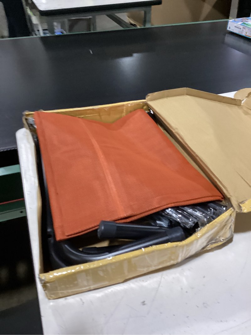 Condition photo showing New/Like New for love's cabin elevated cooling dog bed for large dogs, portable indoor & outdoor raised pet dog cat cot, durable summer frame with breathable mesh, terracotta, 48 inches
