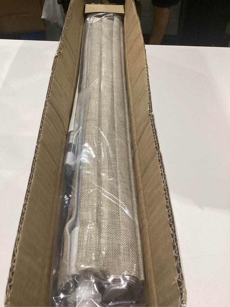 Condition photo showing New/Like New for lazblinds no tools no drill cordless roman shades for windows, blackout thermal insulated uv blocking window blinds, lightweight fabric blinds for indoor windows, 20" w x 60" h, blackout - beige beige 20" w × 60" h