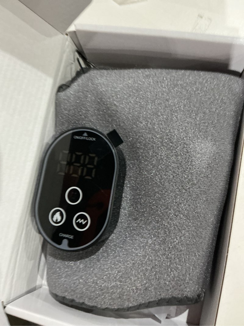 Condition photo showing Good Condition for Cordless Foot and Ankle Massager for Pain Relief, Ankle Heating Pad with Massage, Foot Massage with Heating, Foot Heel Pain Relief, Adjustable Timer, 6 Heat Levels, 3 Vibration Modes, Single One One Gray