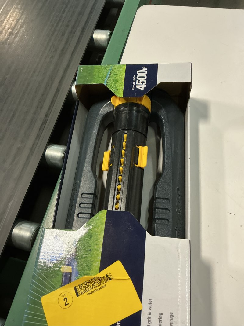 Condition photo showing Good Condition for melnor duratek 4500-sq ft oscillating sled lawn sprinkler