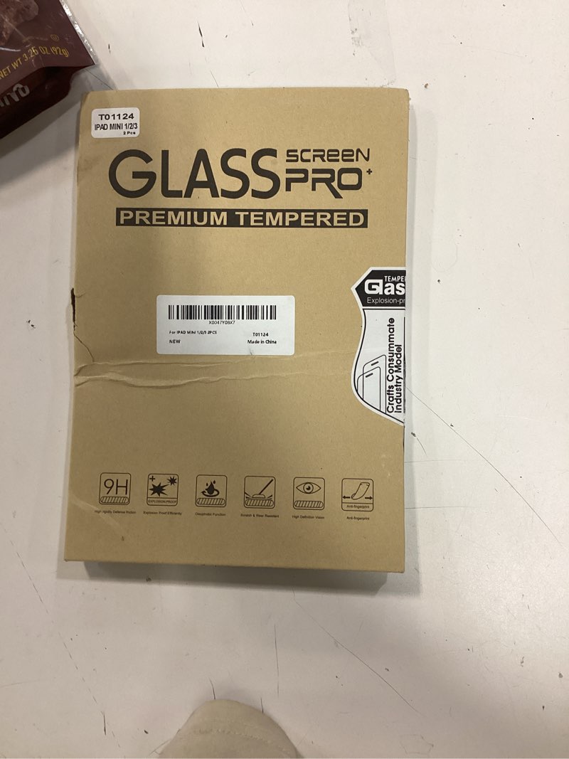 Condition photo showing New/Like New for design for apple ipad mini 1 2 3 (not mini 4/5/6) tempered glass screen protector, anti scratch, bubble free,high definition?2 pack?