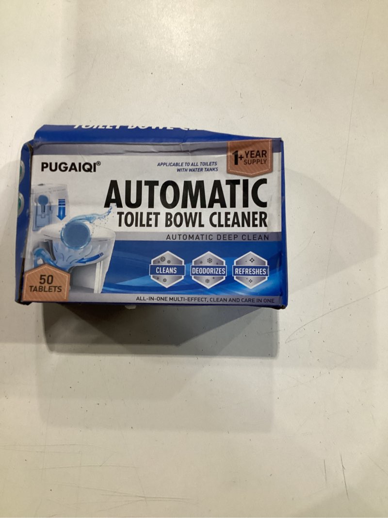 automatic toilet bowl cleaner tablets, blue, septic safe hard water stain and odor remover, 50 count?effervescent stain & odor remover bathroom?effervescent stain odor remover works with toilets
