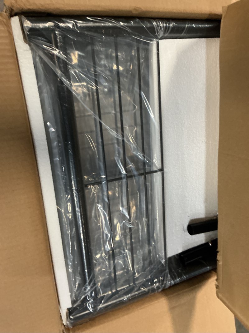 Condition photo showing Good Condition for heavy duty clothes rack load 960lbs, three rods rolling clothing racks for hanging clothes, rolling garment rack with sturdy wheels shelves hooks, portable & adjustable commercial garment rack, black black 20.0" x 60.6" x 69.0"(3 rods)