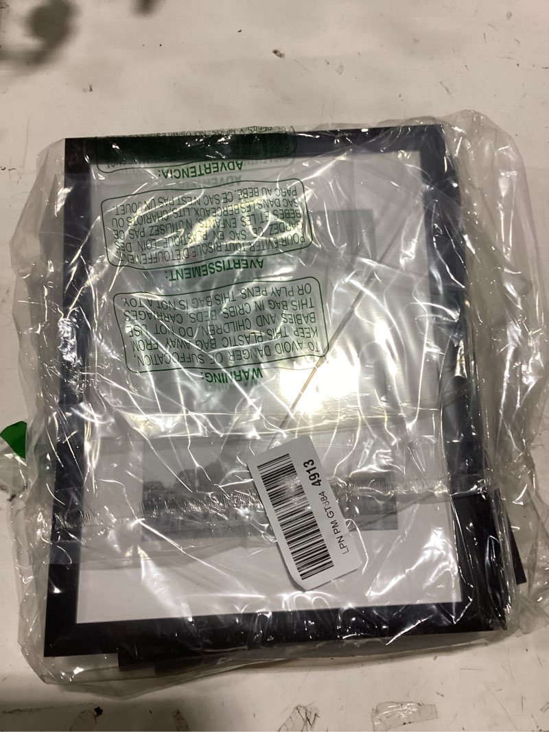 Condition photo showing As Is for upsimples 8.5x11 picture frame set of 5, display pictures 6x8 with mat or 8.5 by 11 without, wall gallery photo frames, black black 8.5x11