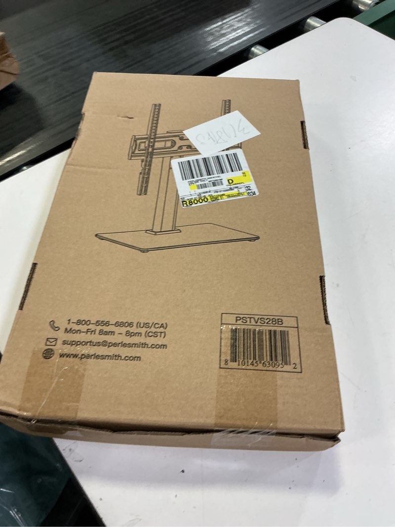 Condition photo showing New/Like New for perlesmith universal swivel tabletop tv stand fits 32" to 60" tv's, max vesa 400x400mm,holds up to 88 lbs, pstvs28b