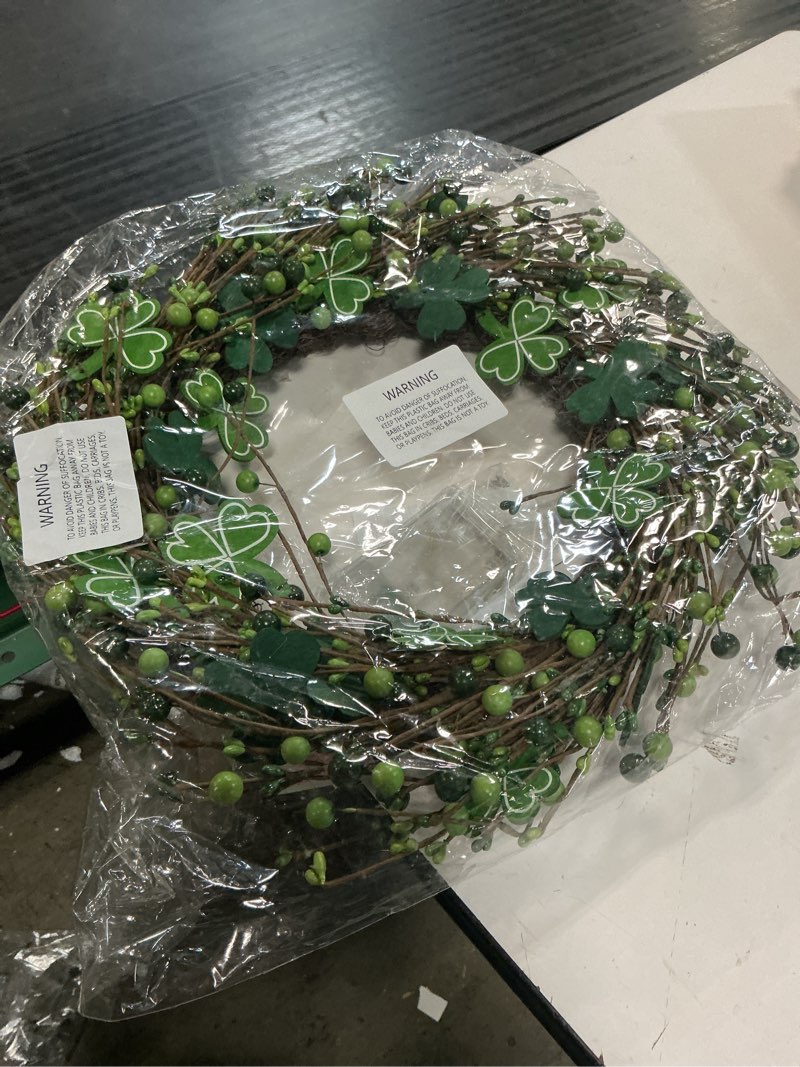 Condition photo showing As Is for art decor front door 