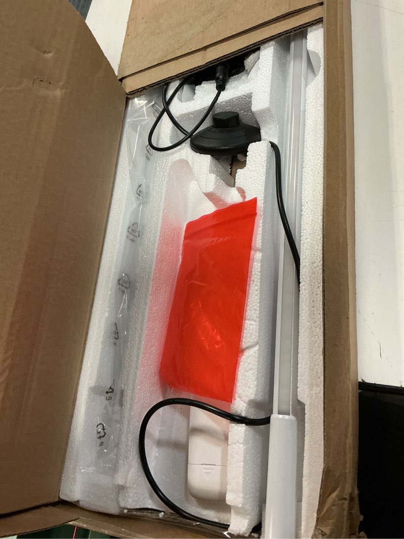 Condition photo showing Good Condition for EDISHINE Minimalist LED Corner Floor Lamp with Remote, Set of 2 Modern Dimmable Mood Light, 57.5" Tall Floor Lamp for Bedroom, Living Room, 7 Color Temperature 2700-6000K, (White)