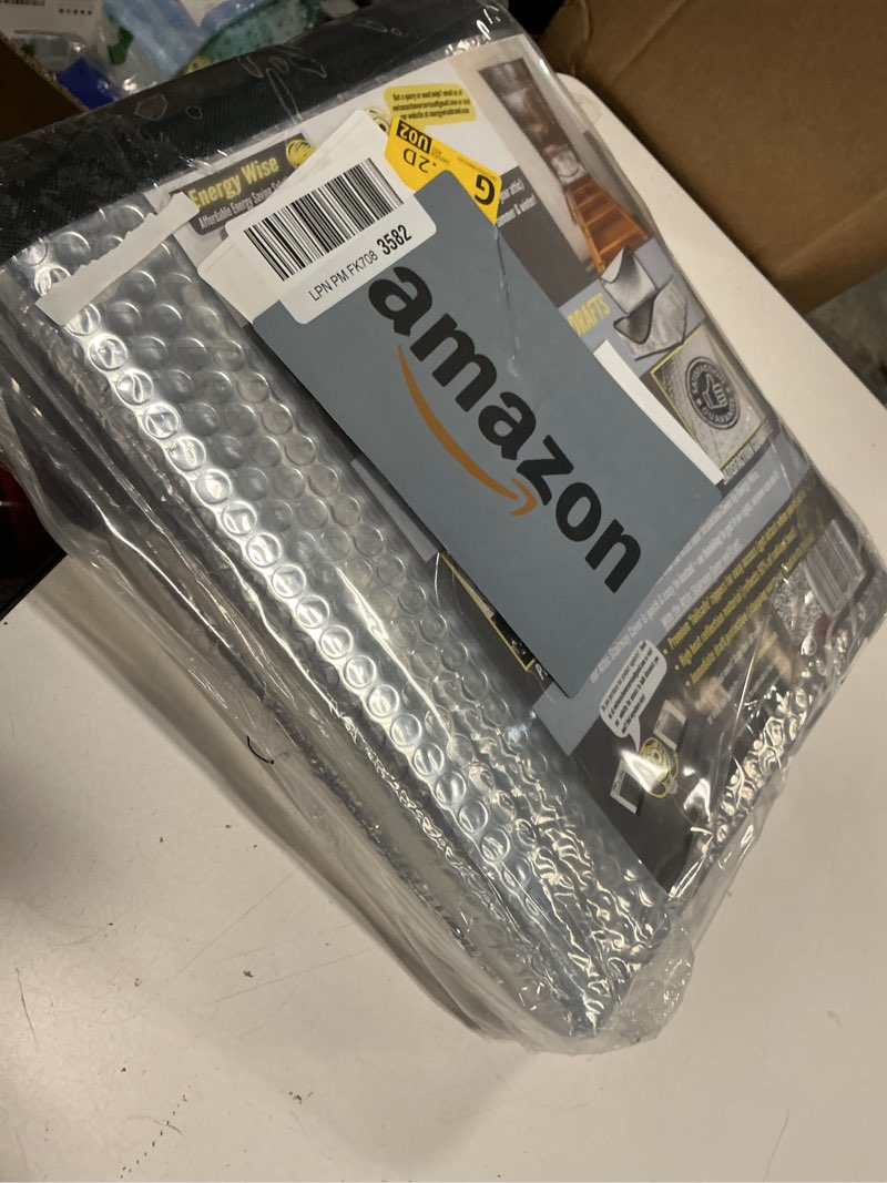 Condition photo showing Good Condition for Premium Attic Door Insulation Cover, 25?x54?x11?, Extra Thick Double Bubble Cover for Pull Down Stairs, Air Tight Attic Stairs Insulation with Easy Zipper Access (Stapler Included) Cover + Stapler