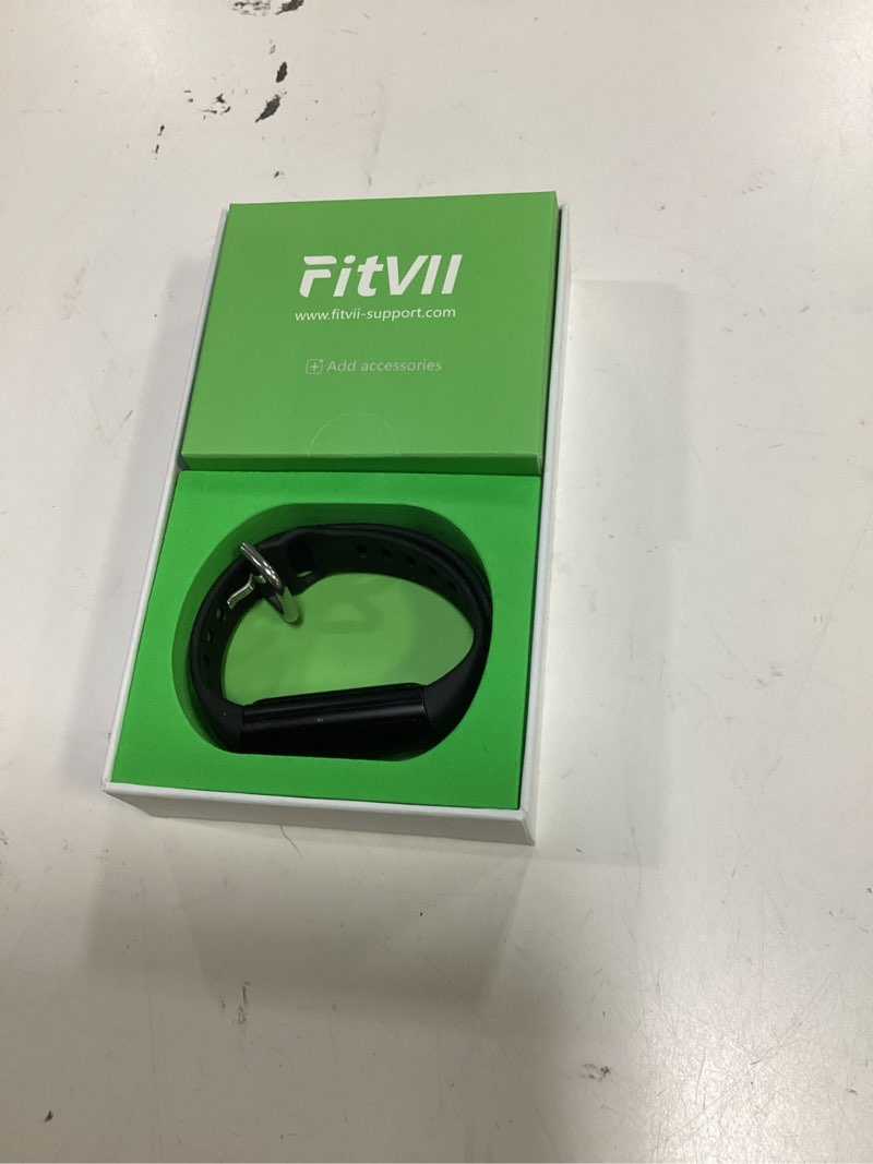 Condition photo showing Good Condition for fitvii fino 2 slim fitness tracker, smart watch with blood oxygen, sleep monitor, 24/7 heart rate & blood pressure, ip68 waterproof health activity trackers with calories step counter for women men black