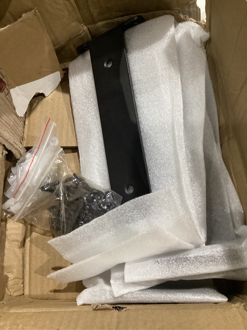 Condition photo showing Good Condition for 6 pack floating shelf brackets, 8 inch heavy duty industrial shelf bracket, black metal l brackets for shelves support diy(1/5 inch thicked) 8 inch 6