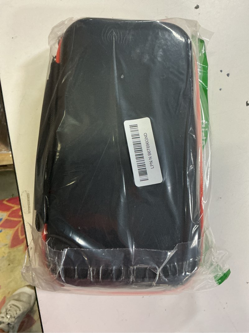 Condition photo showing Good Condition for wireless microphone case compatible with jbl wireless two microphone system, handheld dual mic travel bag for singing or karaoke for receivers, adapters, aa batteries black