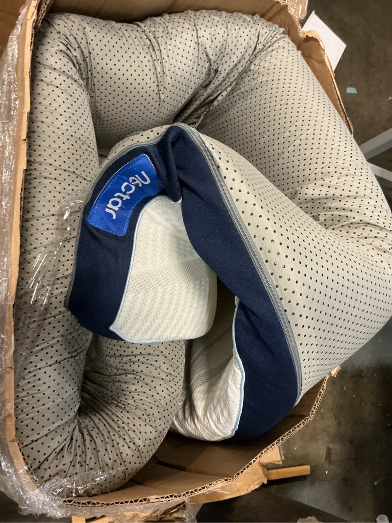 Condition photo showing As Is for Nectar Firm Mattress Topper - Queen - 2" Gel Memory Foam Mattress Topper - Breathable & Comfortable - Back