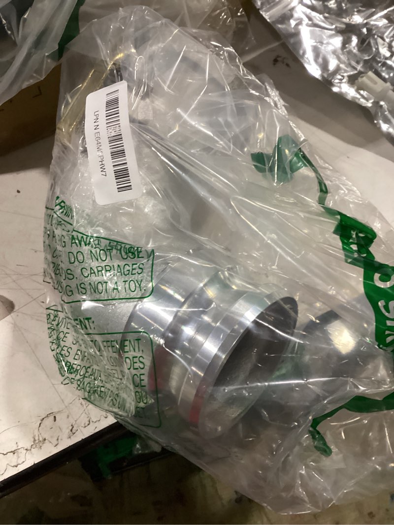 Condition photo showing As Is for da3030 type da cam and groove hose fitting, 90 degree elbow, 3" female camlock x 3" male camlock, 125psi, aluminum material 3" female camlock x 3" male camlock(90°)