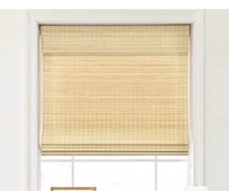 no tools-no drill cordless bamboo roman shade (unknown size)