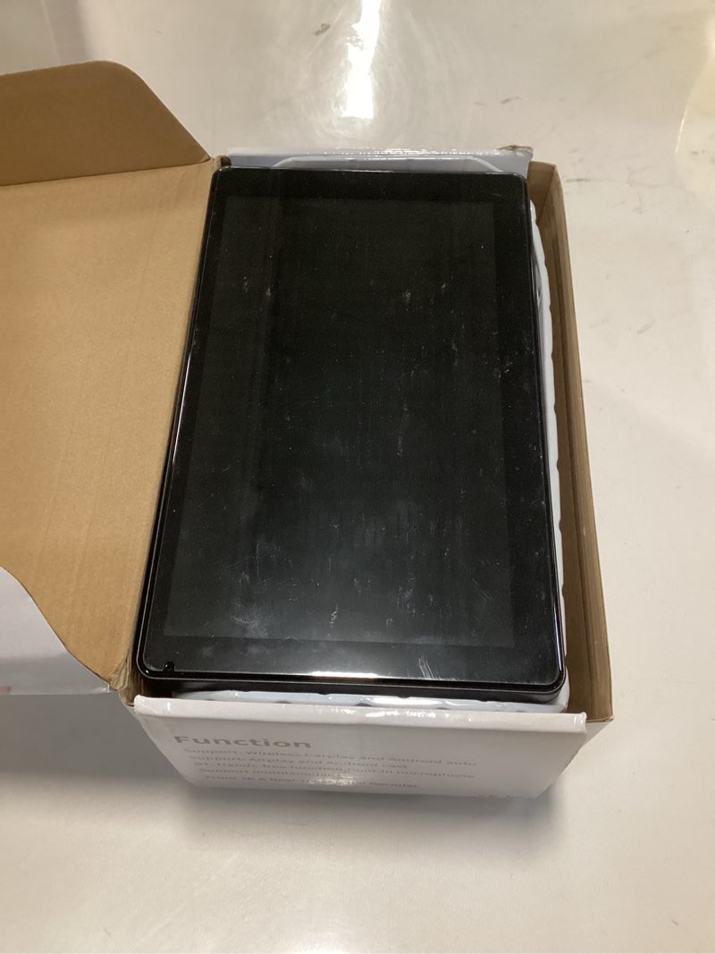 Condition photo showing As Is for 9" Portable CarPlay Screen for Car, CooCom UHD Car Stereo with Touch Screen with Apple CarPlay&Android Auto,4K Dash Cam,1080P Backup Camera,Mirror Link, Voice Control, Bluetooth 5.3,GPS,FM