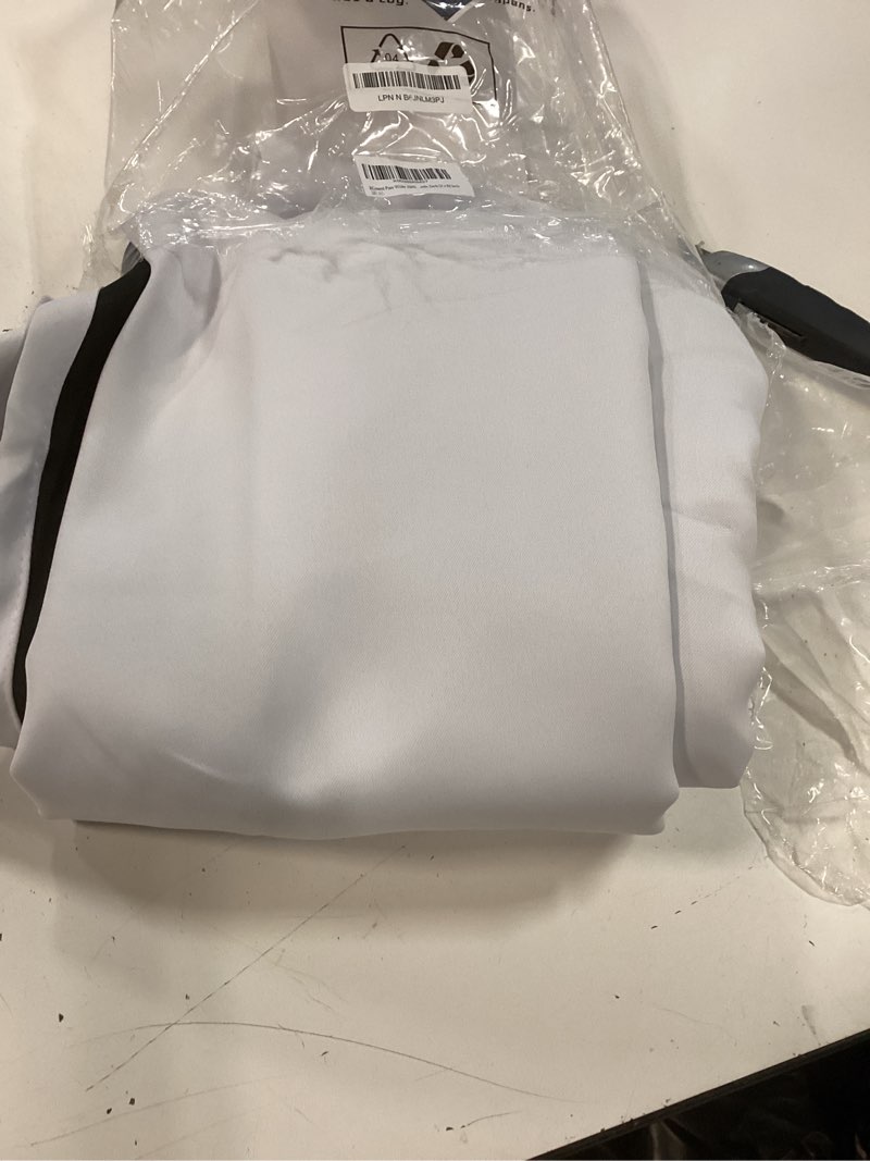 Condition photo showing New/Like New for bgment pure white 100% blackout curtains for bedroom, black out living room 84 inch panels with thermal liner, rod pocket and back tab double layer room darkening drapes, 2 panels, each 52 x 84 inch 52"w x 84"l (pack of 2) pure white