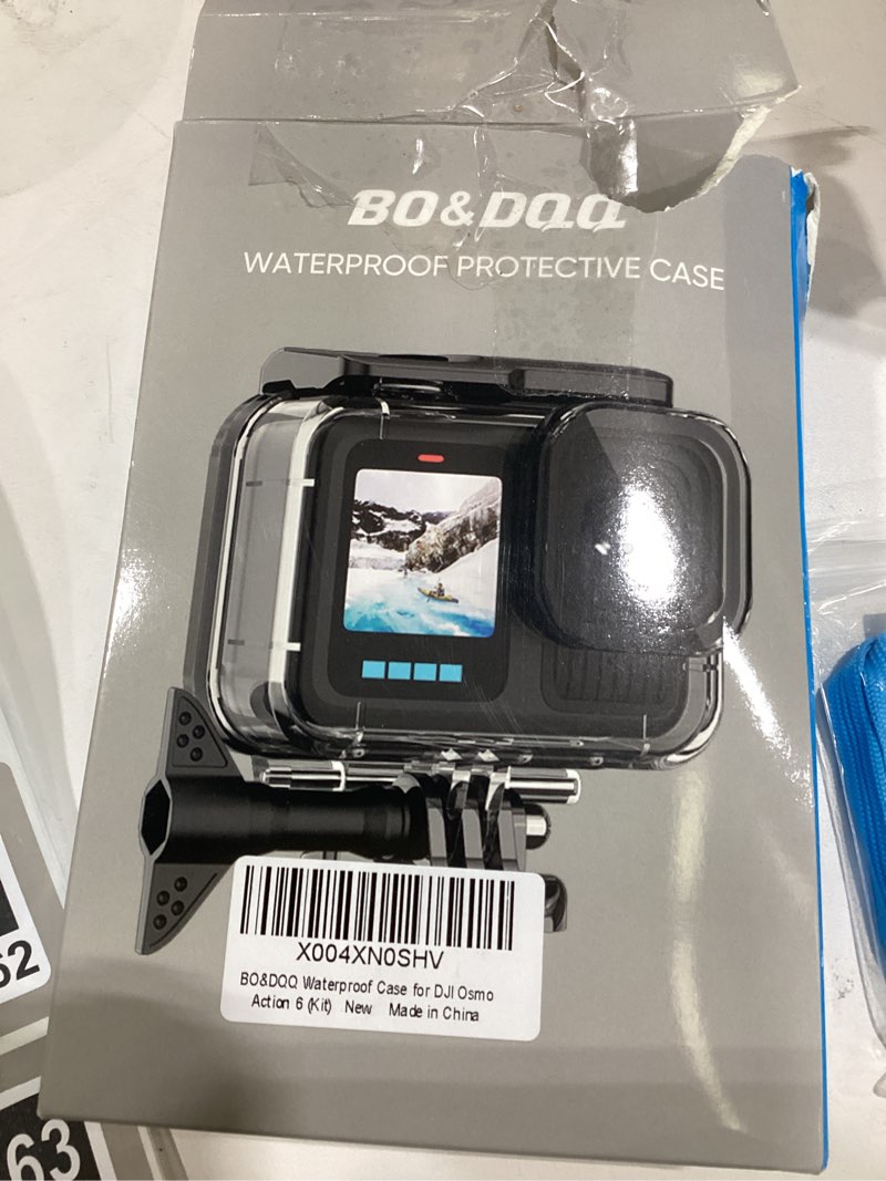 bo&dqq underwater waterproof case compatible with dji osmo action 6 camera, 196ft/60m dive diving ho