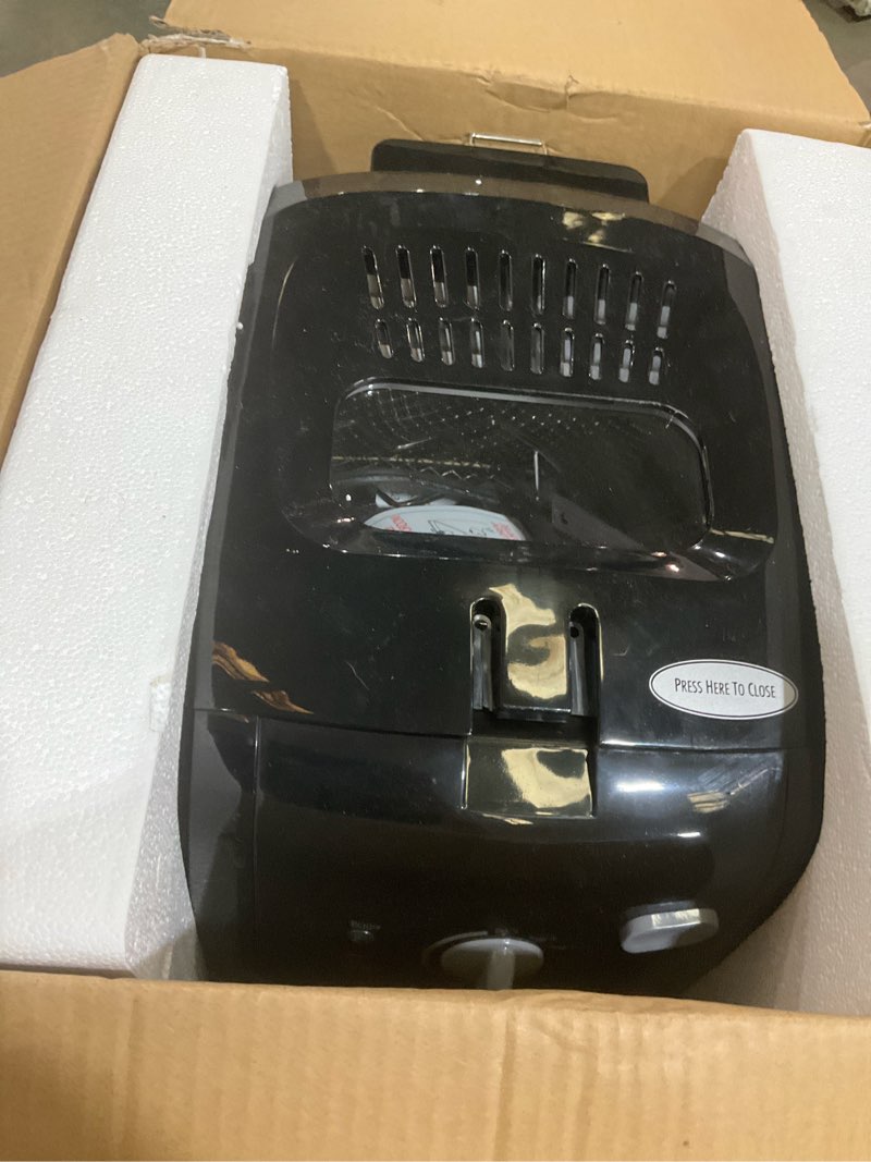 Condition photo showing As Is for hamilton beach 2 liter cool touch deep fryer | model# 35021