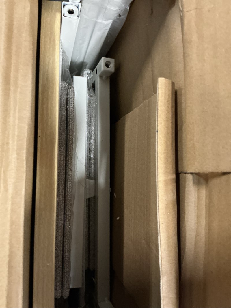 Condition photo showing Good Condition for extra wide fabric 5-drawer storage organizer unit for closet, white white organizer unit + grey drawers